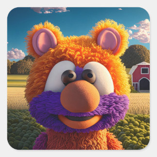 xooribous fyrkantigt klistermärke