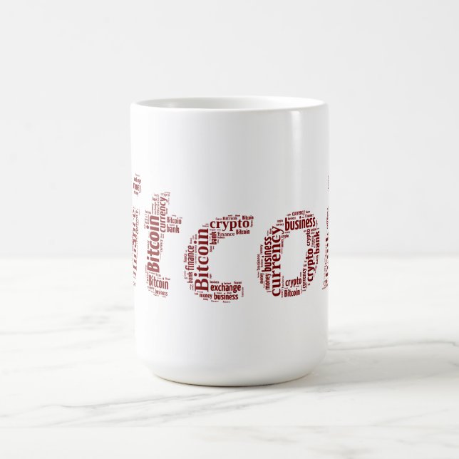 XORG- för Bitcoin logotyp Kaffemugg (Center)