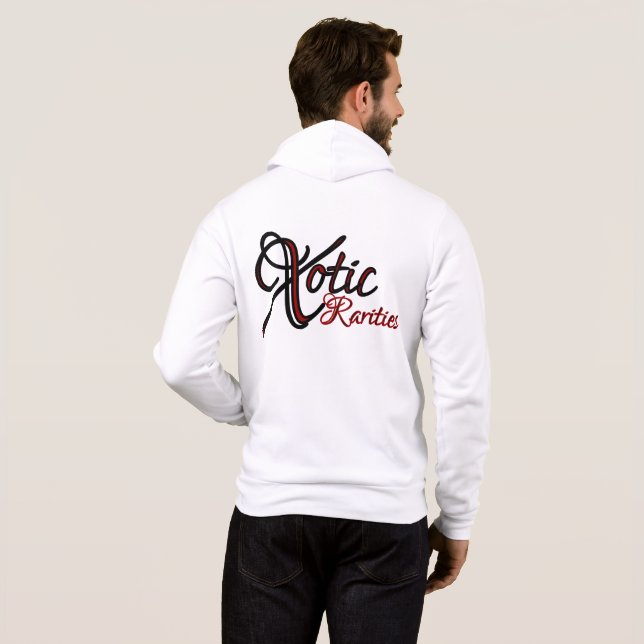 "Xotic raritet" Fullt-Vinande Hoodie Tee Shirt (Hel baksida)