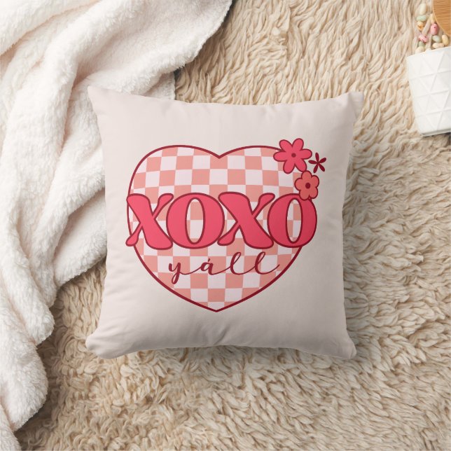 XOX | Cute & Loving Rosa Heart Kudde (Filt)