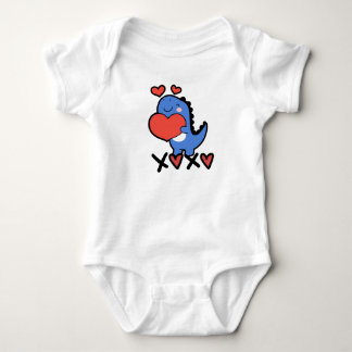XOXO Alla hjärtans dag 2026 Söt Dino T Shirt