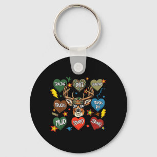 XOXO Alla hjärtans dag hjort Kamuflerad Retro Jakt Nyckelring