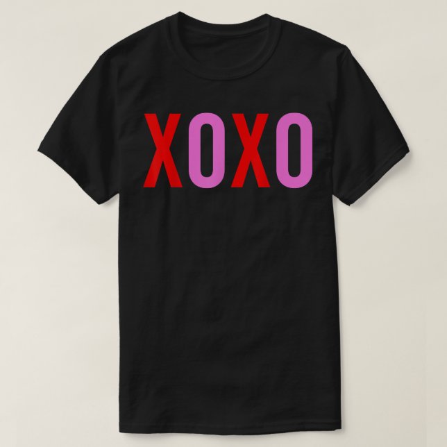 XOXO Alla hjärtans dag Män Kvinnor Söta Alla hjärt T Shirt (Design framsida)