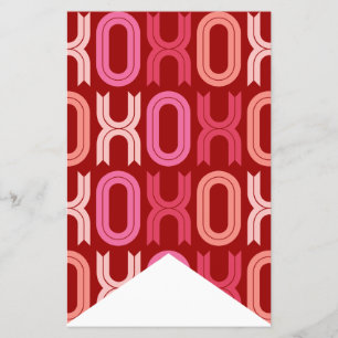 XOXO Alla hjärtans dag Party Dekor Bunting Banners Flygblad