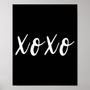 Xoxo Alla hjärtans dag skjorta för kvinnor och bar Poster