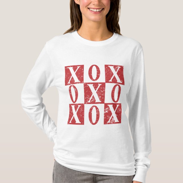 XOXO Alla hjärtans dag T Shirt (Framsida)