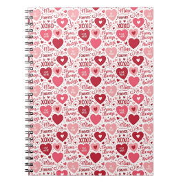 XOXO & Alltid Min Rosa Röd Anteckningsbok