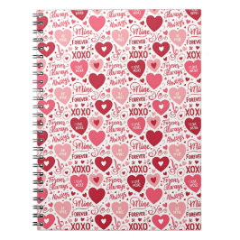 XOXO & Alltid Min Rosa Röd Anteckningsbok