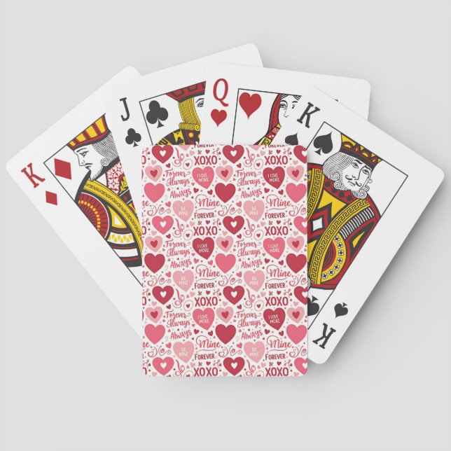 XOXO & Alltid Min Rosa Röd Casinokort (Baksidan)