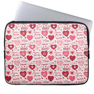 XOXO & Alltid Min Rosa Röd Laptop Fodral