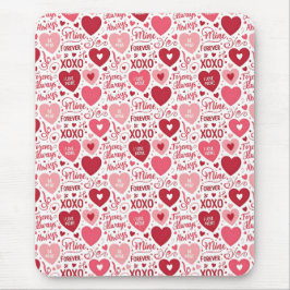 XOXO & Alltid Min Rosa Röd Musmatta
