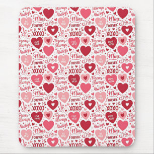 XOXO & Alltid Min Rosa Röd Musmatta