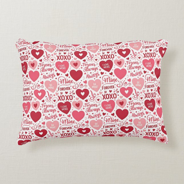 XOXO & Alltid Min Valentine  Prydnadskudde (Framsidan)