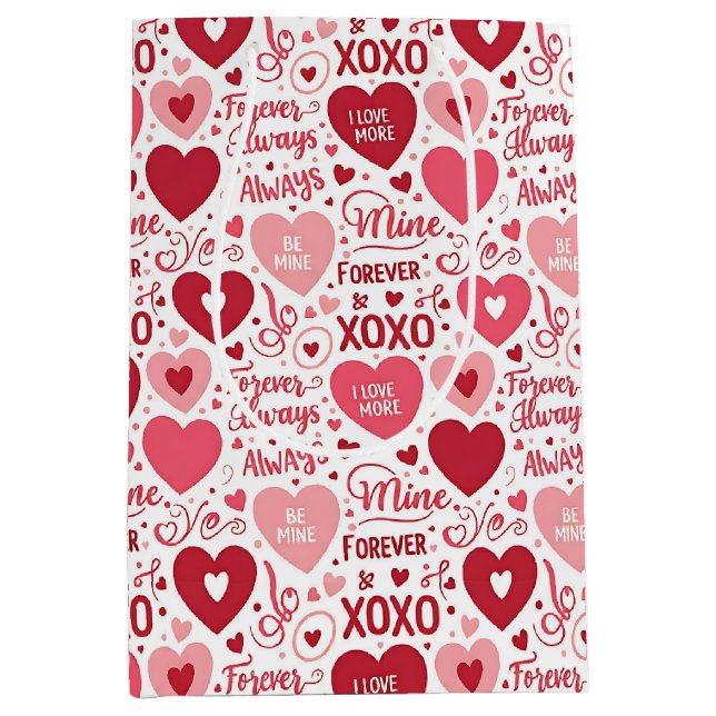 XOXO & Always Be Mine Alla Hjärtans Dag Presentpap (Framsidan)