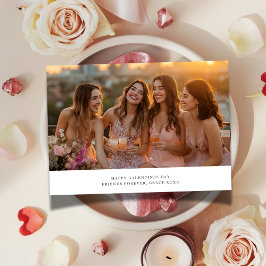 Xoxo Bestie Friends For Galentines Day Photo Julkort