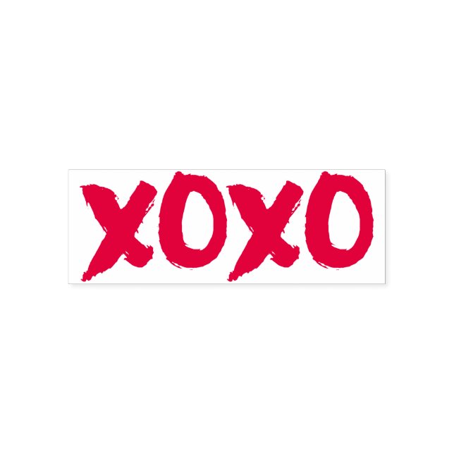 XOXO-Brushstroke Självfärgande Stämpel (Design)