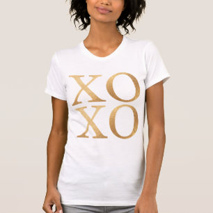 XOXO-/Fauxguld/moderna borstar skrivar T-shirt