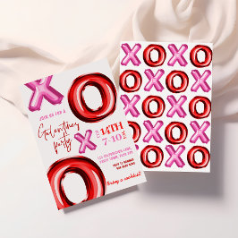 XOXO-folieballong Galentines Party-inbjudan Inbjudningar