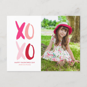 "XOXO"-foto från Valentines day Helg Vykort