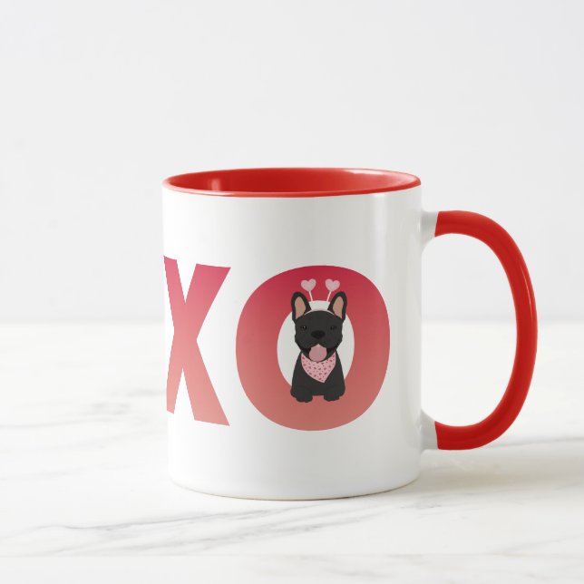 XOXO Fransk Bulldog Mugg (Höger)