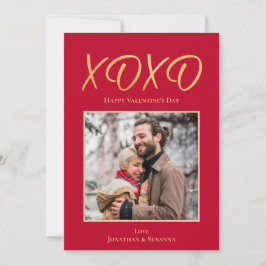 XOXO Glad Alla hjärtans dag-fotokort - Helgdag Julkort