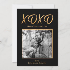 XOXO Glad Alla hjärtans dag-fotokort - Helgdag Julkort