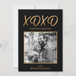 XOXO Glad Alla hjärtans dag-fotokort - Helgdag Julkort