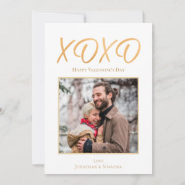 XOXO Glad Alla hjärtans dag-fotokort - Helgdag Julkort