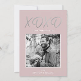 XOXO Glad Alla hjärtans dag-fotokort - Helgdag Julkort