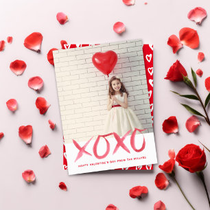 XOXO Glad Alla hjärtans dag-fotokort Julkort
