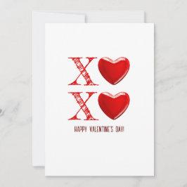 Xoxo Glad valentin med sött hjärta godis Inbjudningar