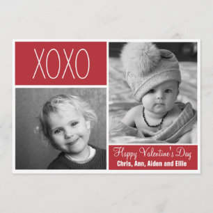 XOXO-gratulationskort för fotosamlingar Inbjudningar