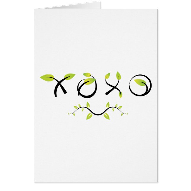 XOXO HÄLSNINGSKORT (Framsidan)