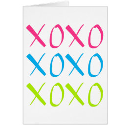 XOXO-hälsningskort Hälsningskort