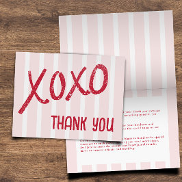 XOXO Hand Drawn Galentine’s Day Party Folding Tack Kort