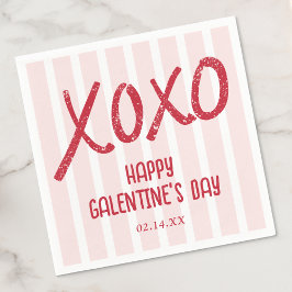 XOXO Hand Drawn Galentine’s Day Party Pappersservett