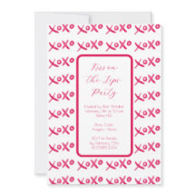 XOXO-handmålad inbjudan