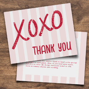 XOXO Handritad Galentine’s Day Fest Kort