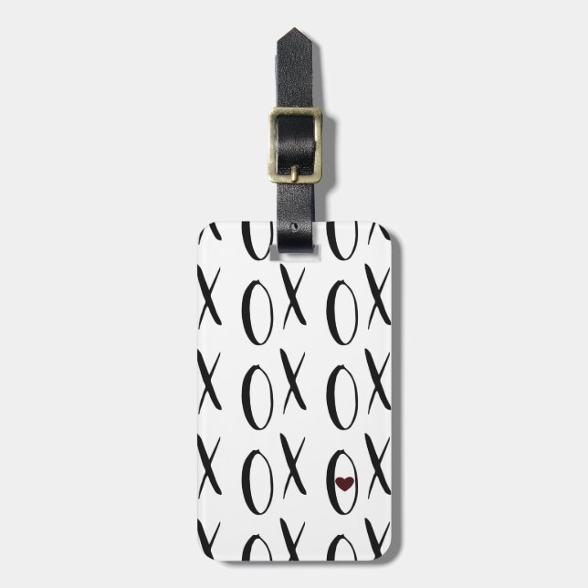 XOXO Heart Bagagebricka (Vertikal Framsida)