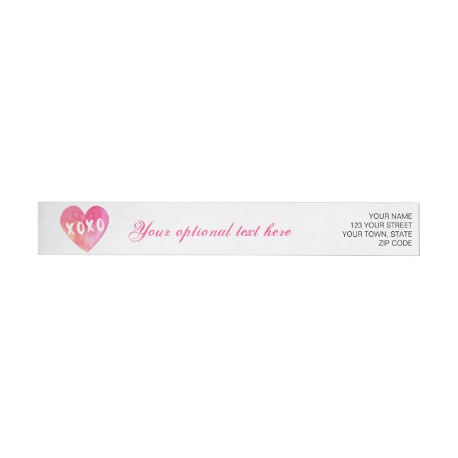 XoXo Heart Etikettband (Individual)