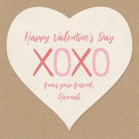 XOXO Heart Kids Classroom Valentine Day Party