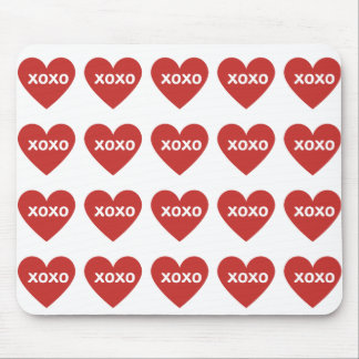 XOXO Heart Mouse Pad Musmatta
