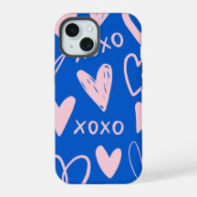 XOXO Hearts iPhone 15-fodral