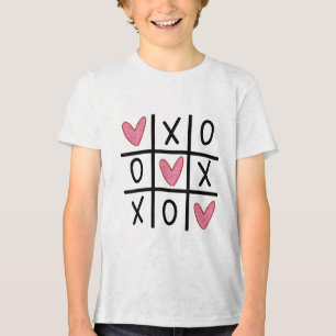 Xoxo Hearts Valentine Hugs Kisses Tic-tac-toe Wome T Shirt