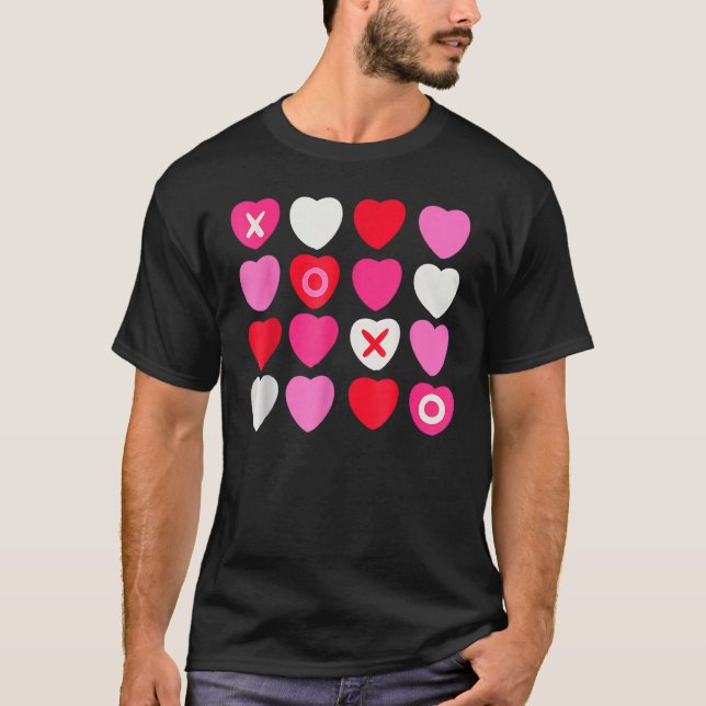 XOXO Hearts Valentine's Day  for Him Her Kids T Shirt (Framsida)