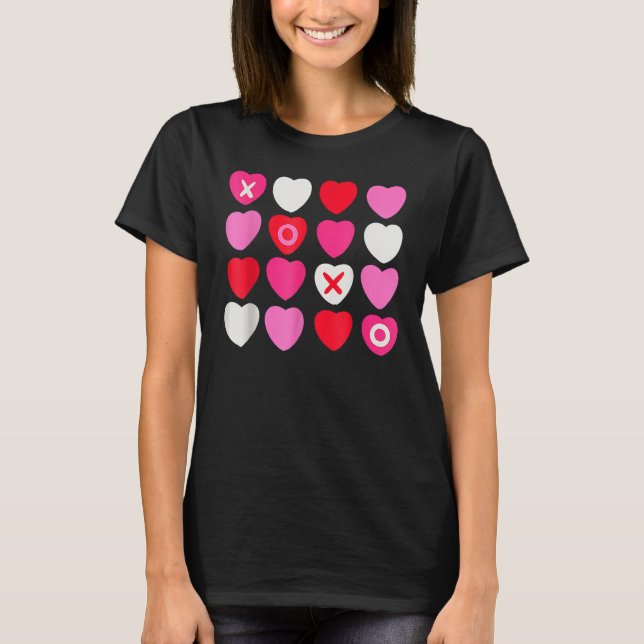 XOXO Hearts Valentine's Day  for Him Her Kids T Shirt (Framsida)