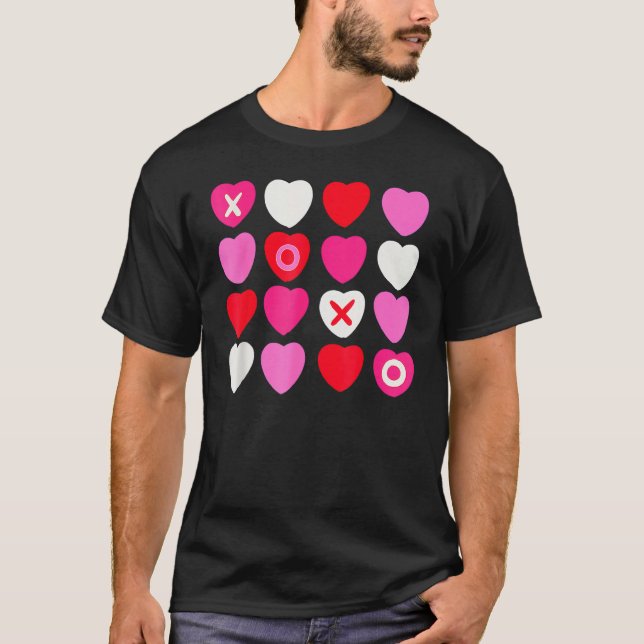 XOXO Hearts Valentine's Day  for Him Her Kids T Shirt (Framsida)