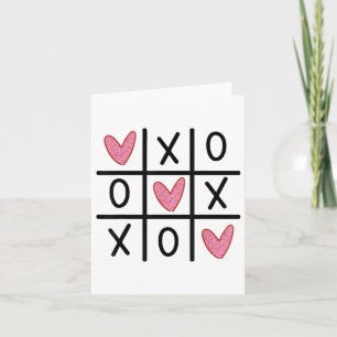 Xoxo Hjärtan Alla hjärtans dag Kramar Pussar Tic-t Kort