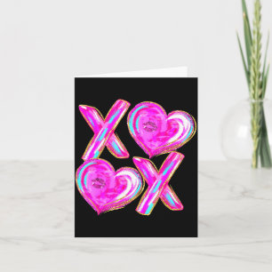 Xoxo Hjärtan Alla Hjärtans Dag Kvinnor Flickor Vda Kort