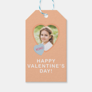 XOXO Hjärtfoto presentkort för Alla hjärtans dag Presentetikett